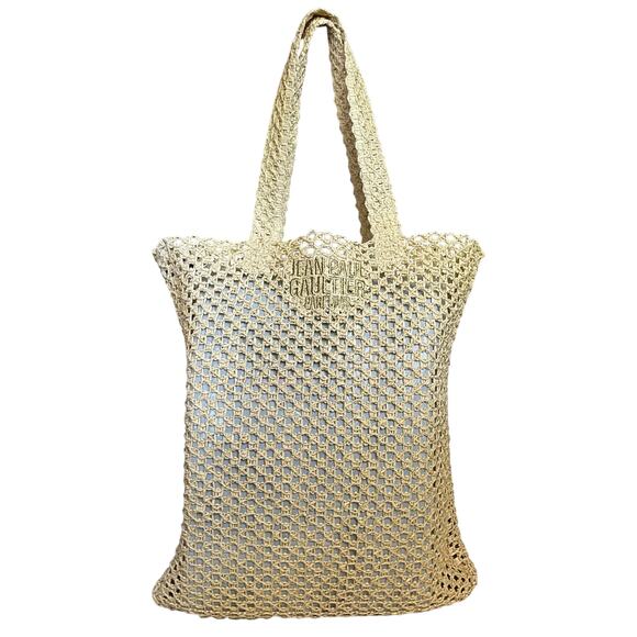 Jean Paul Gaultier Parfums Sparkling Straw Tote Bag Handbag - Picture 12 of 12